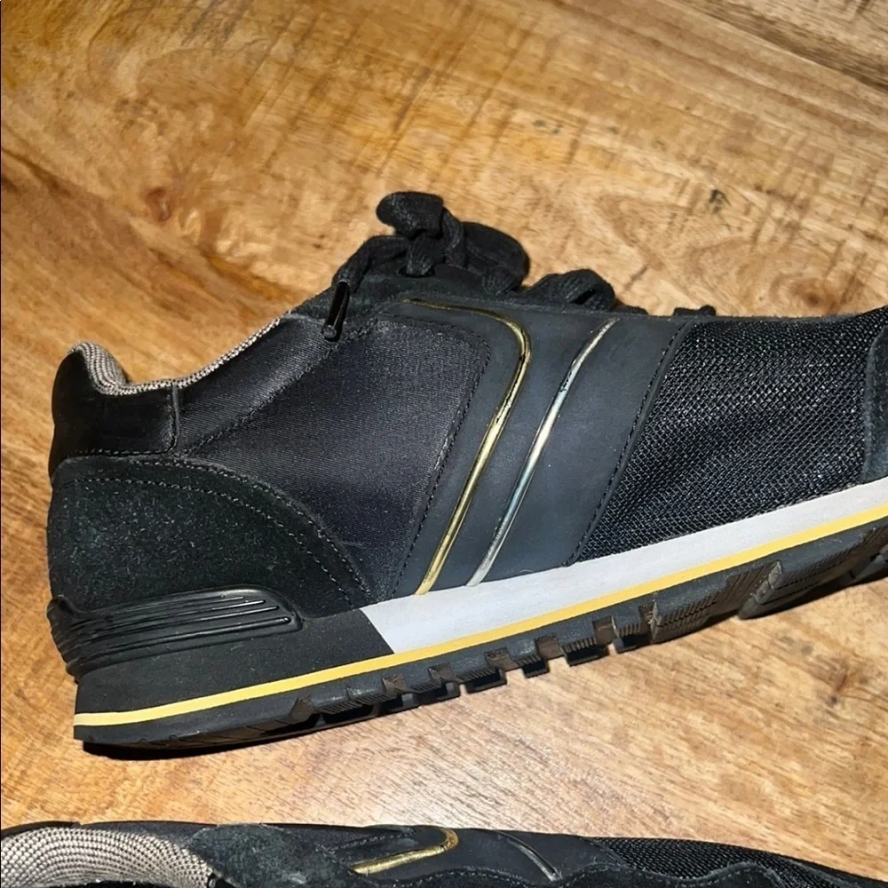 Boss Black and Gold Sneakers Minimalist Design